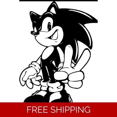Sonic the hedgehog peace game movie Die Cut Vinyl Decal sticker Sonic the hedgehog peace game movie Die Cut Vinyl Decal sticker